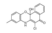 6-chloro-12a-hydroxy-9-methyl-5H-benzo[c]phenoxazin-5-one结构式