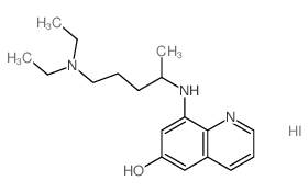 8-(5-diethylaminopentan-2-ylamino)quinolin-6-ol结构式