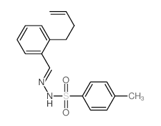 N-[(2-but-3-enylphenyl)methylideneamino]-4-methyl-benzenesulfonamide结构式