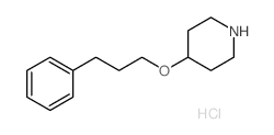 4-(3-PHENYLPROPOXY)PIPERIDINE HYDROCHLORIDE结构式