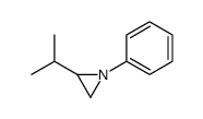 Aziridine, 2-(1-methylethyl)-1-phenyl- (9CI) Structure