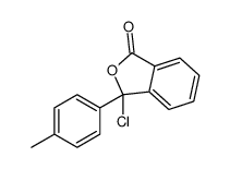 3-chloro-3-(4-methylphenyl)-2-benzofuran-1-one结构式