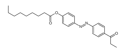 [4-(4-propanoylphenyl)diazenylphenyl] nonanoate结构式