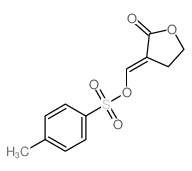 (3E)-3-[(4-methylphenyl)sulfonyloxymethylidene]oxolan-2-one Structure