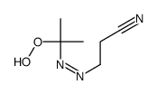 3-(2-hydroperoxypropan-2-yldiazenyl)propanenitrile Structure