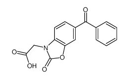 2-(6-benzoyl-2-oxo-1,3-benzoxazol-3-yl)acetic acid Structure