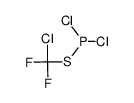chlorodifluoromethylsulfanyldichlorophosphine Structure
