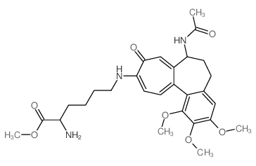 L-Lysine, N6-[7- (acetylamino)-5,6,7,9-tetrahydro-1,2, 3-trimethoxy-9-oxobenzo[a]heptalen-10-yl]- methyl ester, (S)- picture