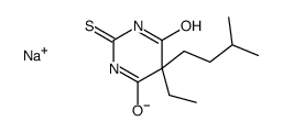 5-Ethyl-5-isopentyl-2-sodiothio-4,6(1H,5H)-pyrimidinedione结构式