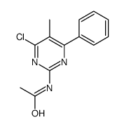 N-(4-chloro-5-methyl-6-phenylpyrimidin-2-yl)acetamide结构式