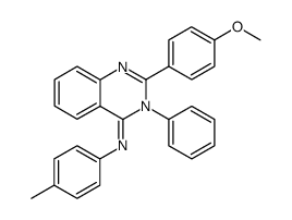 2-(4-methoxyphenyl)-3-phenyl-N-(p-tolyl)quinazolin-4(3H)-imine Structure