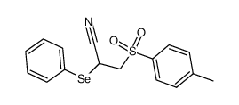 2-(Phenylseleno)-3-(p-toluenesulfonyl)propionitrile结构式