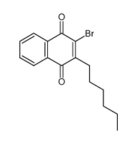 2-bromo-3-hexyl-1,4-naphthoquinone Structure