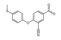 2-(4-methylsulfanylphenoxy)-5-nitrobenzonitrile Structure