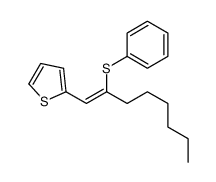 2-(2-phenylsulfanyloct-1-enyl)thiophene结构式
