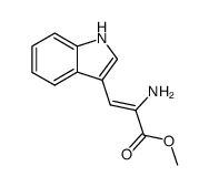 methyl (Z)-α-amino-β-(indol-3-yl)acrylate结构式