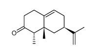 2(1H)-Naphthalenone,3,4,6,7,8,8a-hexahydro-1,8a-dimethyl-7-(1-methylethenyl)-,(1S,7R,8aR)-(9CI) Structure