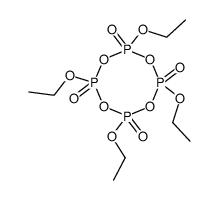 2,4,6,8-tetraethoxy-1,3,5,7,2,4,6,8-tetraoxatetraphosphocane 2,4,6,8-tetraoxide Structure