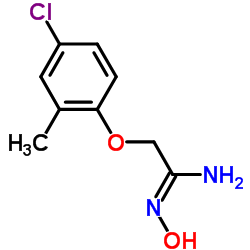 2-(4-CHLORO-2-METHYLPHENOXY)-1-(HYDROXYIMINO)ETHYLAMINE结构式