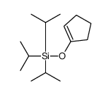 cyclopenten-1-yloxy-tri(propan-2-yl)silane结构式