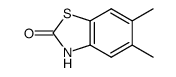 2(3H)-Benzothiazolone,5,6-dimethyl-(9CI)结构式