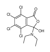 4,5,6,7-tetrachloro-3-diethylamino-3-hydroxyphthalide结构式