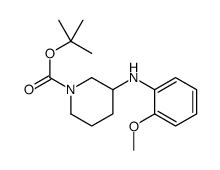 1-Boc-3-(2-methoxyphenylamino)-piperidine结构式