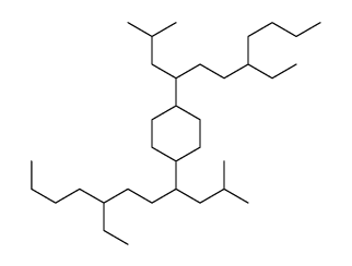 1,4-bis(7-ethyl-2-methylundecan-4-yl)cyclohexane结构式