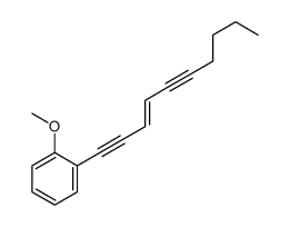1-dec-3-en-1,5-diynyl-2-methoxybenzene结构式