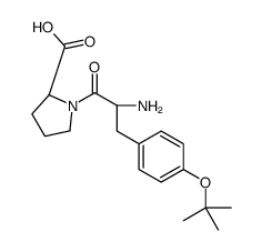 (2S)-1-[(2S)-2-amino-3-[4-[(2-methylpropan-2-yl)oxy]phenyl]propanoyl]pyrrolidine-2-carboxylic acid Structure