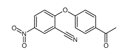 2-(4-acetylphenoxy)-5-nitrobenzonitrile Structure