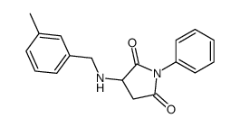 3-[(3-methylphenyl)methylamino]-1-phenylpyrrolidine-2,5-dione结构式