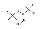 S-tert-Butyl (Z)-2,2,2-Trifluoro-N-hydroxythioacetimidate结构式