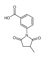 3-(3-METHYL-2,5-DIOXO-PYRROLIDIN-1-YL)-BENZOIC ACID Structure