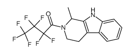 2,2,3,3,4,4,4-Heptafluoro-1-(1-methyl-1,3,4,9-tetrahydro-β-carbolin-2-yl)-butan-1-one结构式