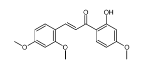 (E)-1-(2-hydroxy-4-methoxyphenyl)-3-(2,4-dimethoxyphenyl)prop-2-en-1-one结构式