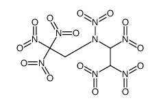 N-(1,2,2-trinitroethyl)-N-(2,2,2-trinitroethyl)nitramide结构式