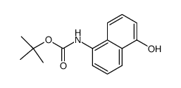 N-boc-1-amino-5-hydroxynaphthalene结构式