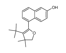 5-(3-tert-Butyl-4,4-dimethyl-4,5-dihydro-furan-2-yl)-naphthalen-2-ol Structure