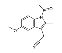 1-Acetyl-3-cyanomethyl-5-methoxy-2-methylindole Structure