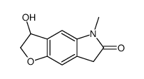 3-hydroxy-5-methyl-3,7-dihydro-2H-furo[2,3-f]indol-6-one Structure