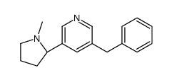 3-benzyl-5-[(2S)-1-methylpyrrolidin-2-yl]pyridine结构式