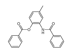 3-benzoylamino-4-benzoyloxy-toluene Structure