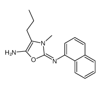 3-methyl-2-naphthalen-1-ylimino-4-propyl-1,3-oxazol-5-amine结构式