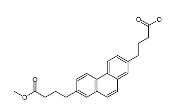 4,4'-phenanthrene-2,7-diyl-di-butyric acid dimethyl ester结构式
