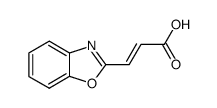 (2E)-3-(1,3-benzoxazol-2-yl)prop-2-enoic acid Structure