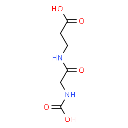 -bta--Alanine,N-(N-carboxyglycyl)- (5CI) structure