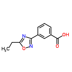 3-(5-Ethyl-1,2,4-oxadiazol-3-yl)benzoic acid structure