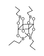 1,2:2,3:3,4:4,1-tetrakis[propylboranediylbis(oxy)]cyclobutane Structure