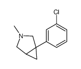 1-(3-chlorophenyl)-3-methyl-3-azabicyclo[3.1.0]hexane结构式